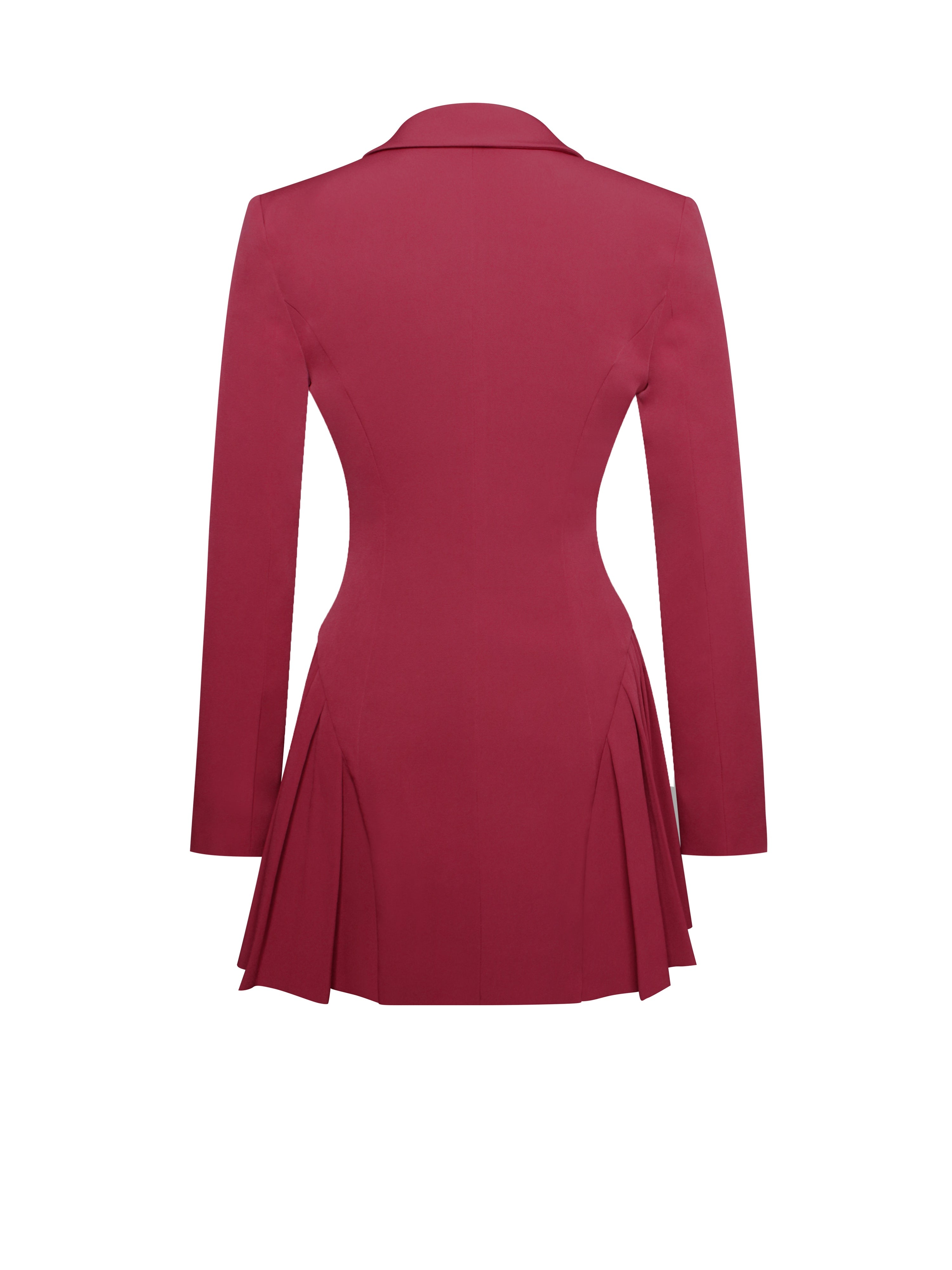 Blazer Dress with Pleated Detail