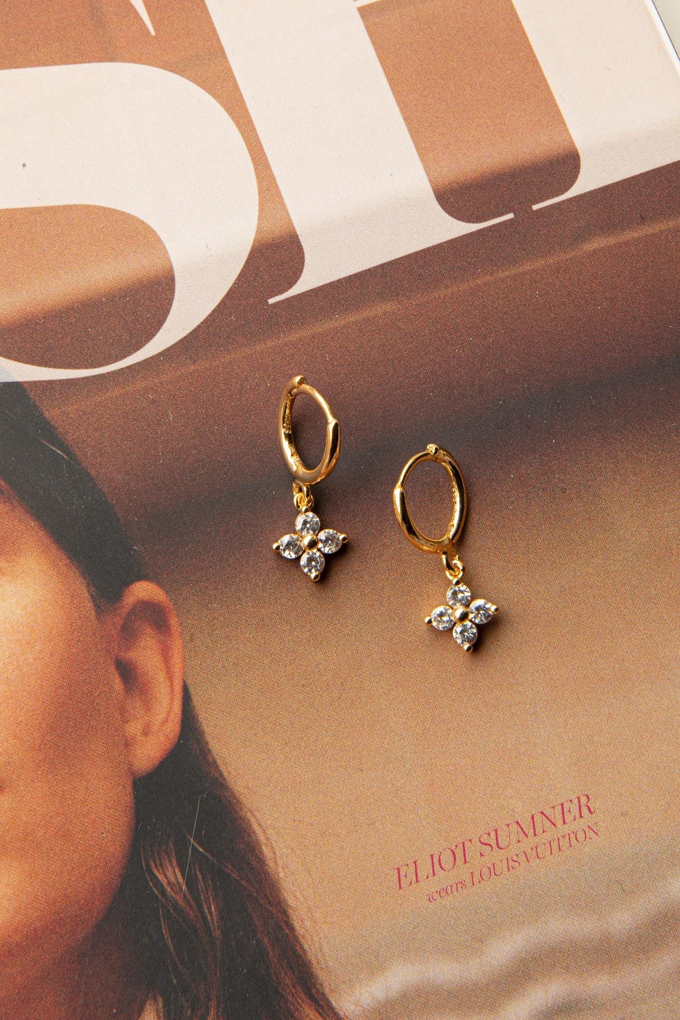 Diamond Hoop Earrings